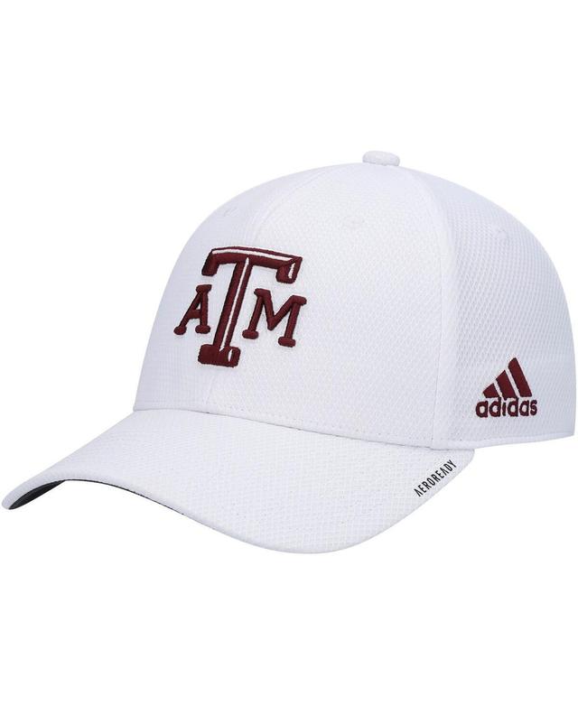 Mens adidas White Texas A&M Aggies 2021 Sideline Coaches Aeroready Flex Hat Product Image