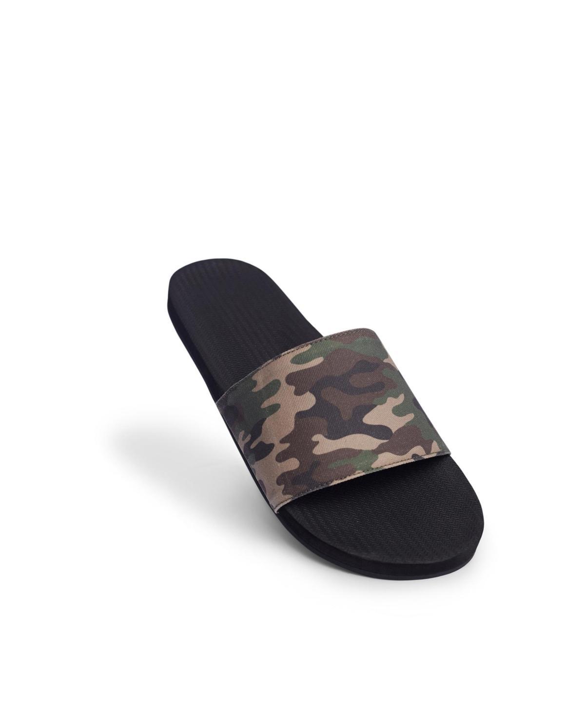 Indosole Mens Slide Camo - Black Product Image