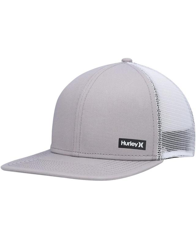 Mens Hurley Gray Supply Trucker Snapback Hat Product Image