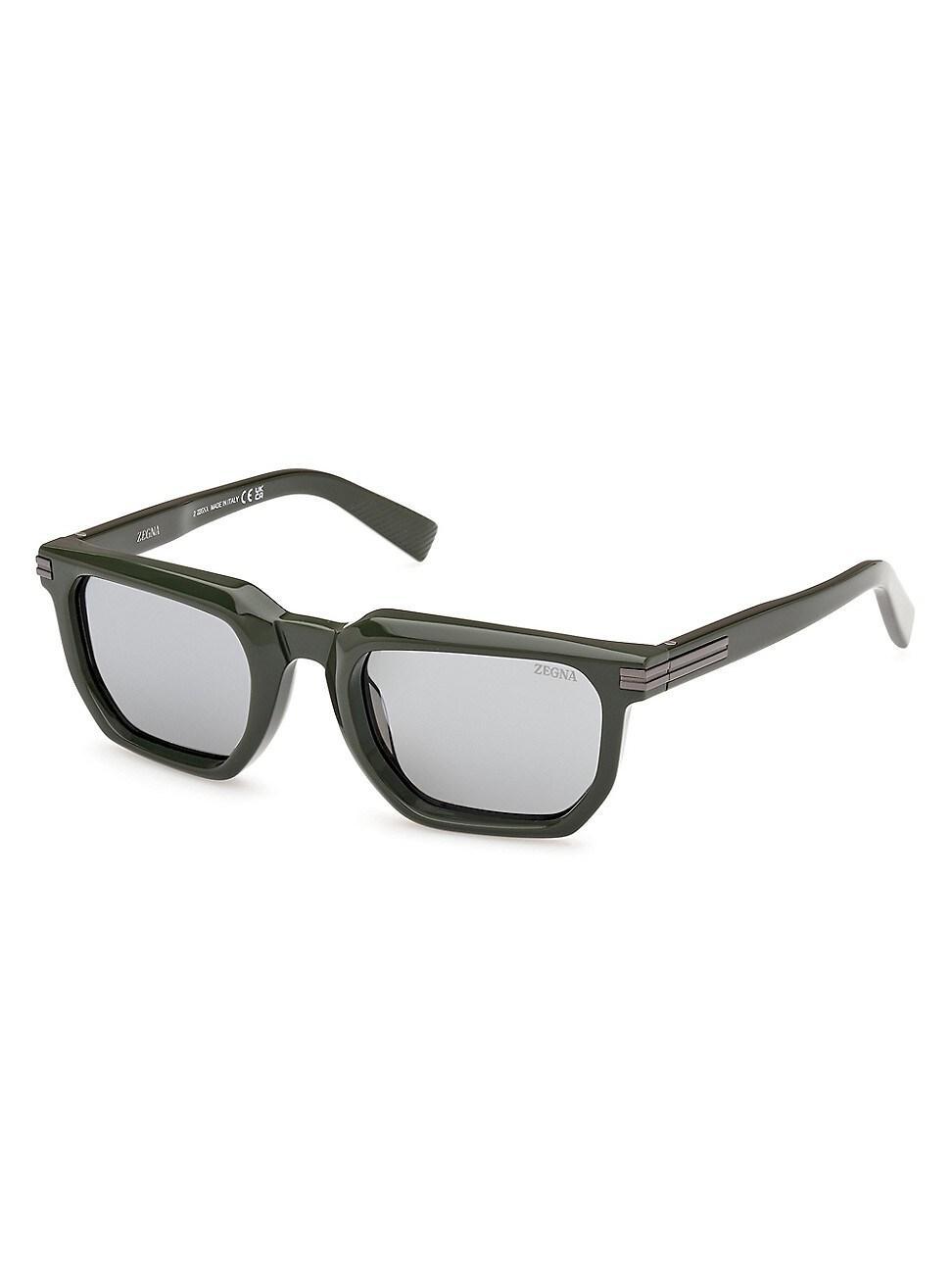 Mens 54MM Rectangular Sunglasses Product Image