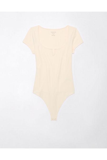 AE Short-Sleeve Notch Neck Bodysuit Women's Product Image