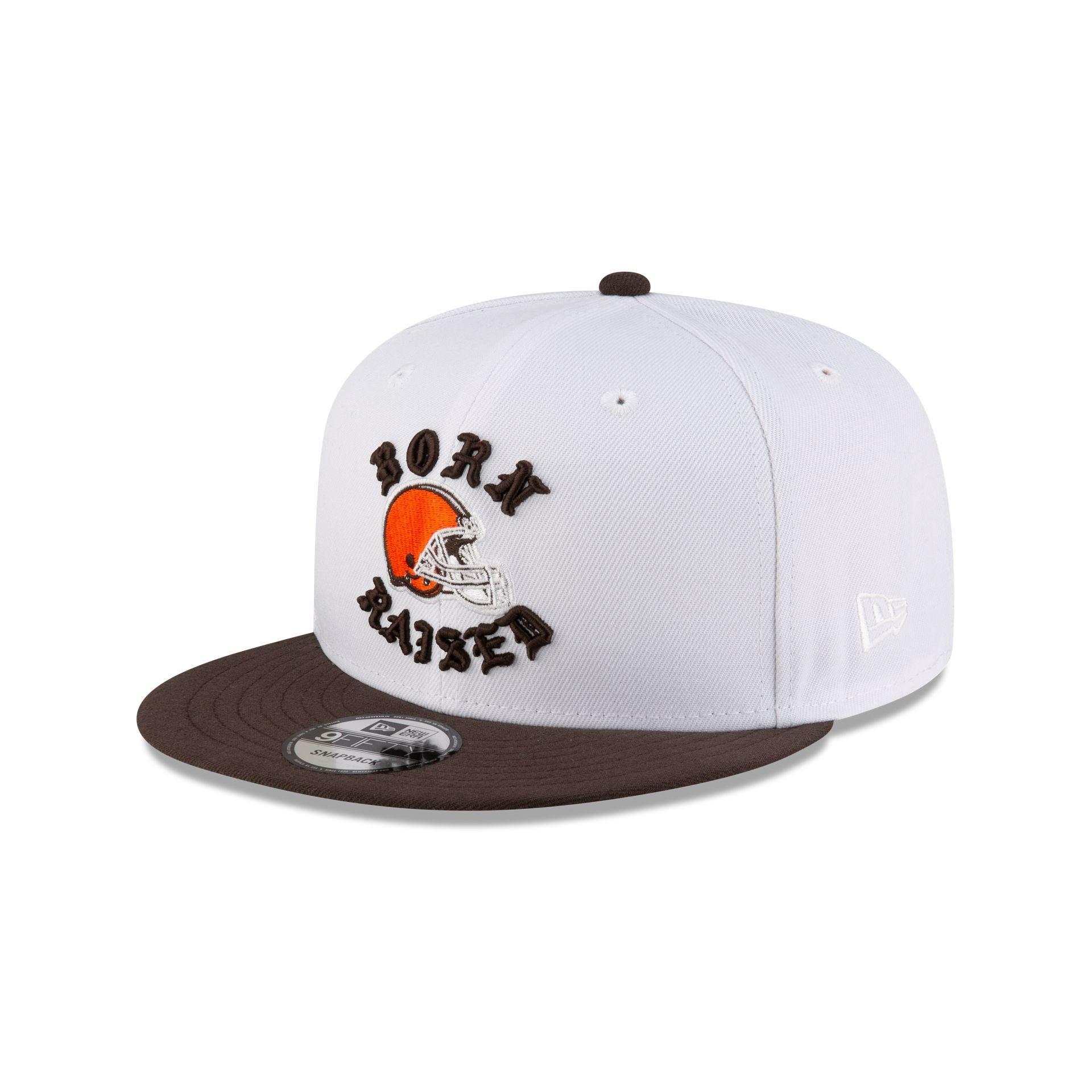 Born x Raised Cleveland Browns White 9FIFTY Snapback Male Product Image