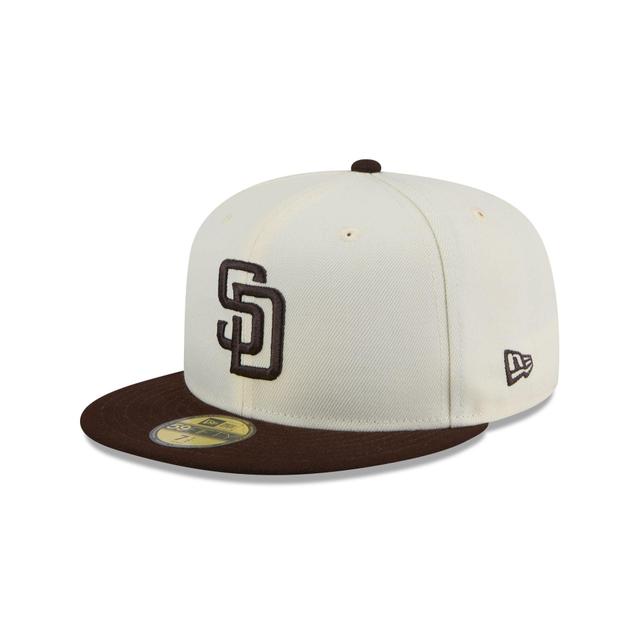 San Diego Padres Chrome 59FIFTY Fitted Hat Male Product Image