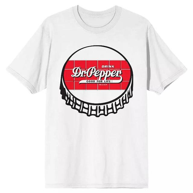 Mens Dr. Pepper Bottle Cap Logo Short Sleeve Graphic Tee Product Image