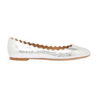 Lauren Ballet Flats In Silver Product Image