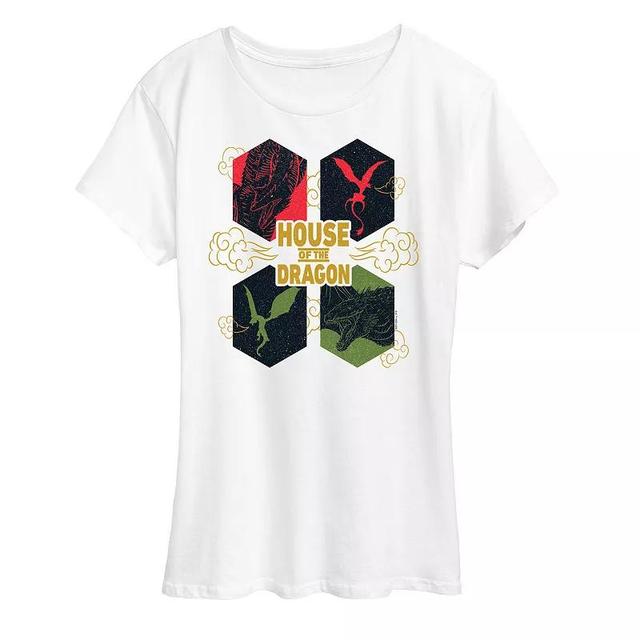 Womens House of the Dragon Dragon Icon Grid Graphic Tee Product Image