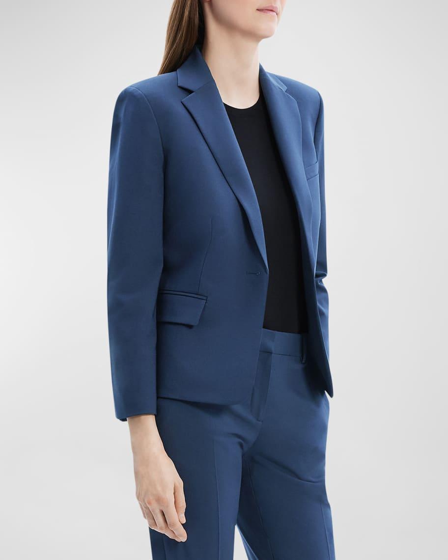 Traceable Wool Slim Blazer Jacket Product Image