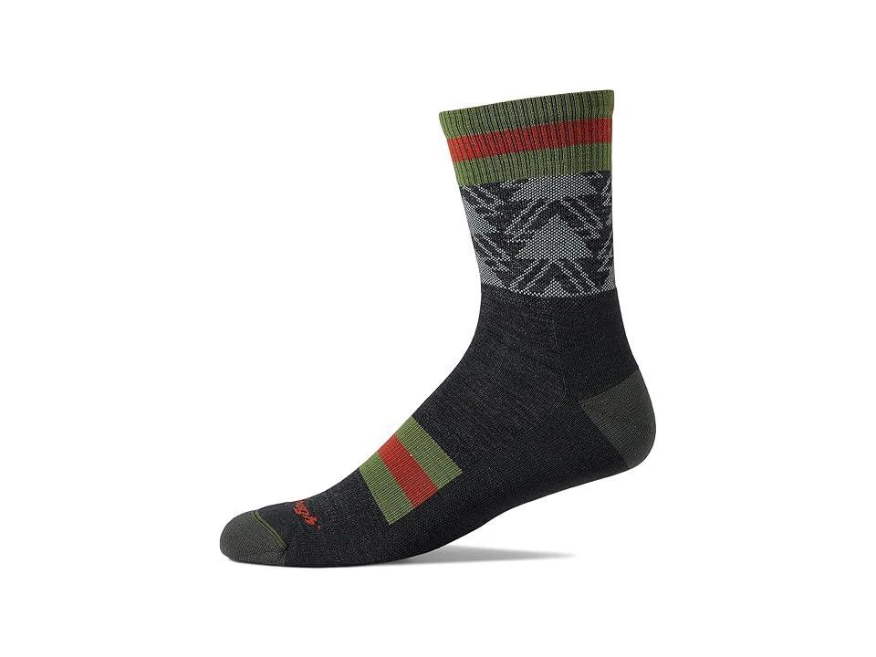 Darn Tough Vermont Shelter Micro Crew Lightweight with Cushion (Charcoal) Men's Crew Cut Socks Shoes Product Image