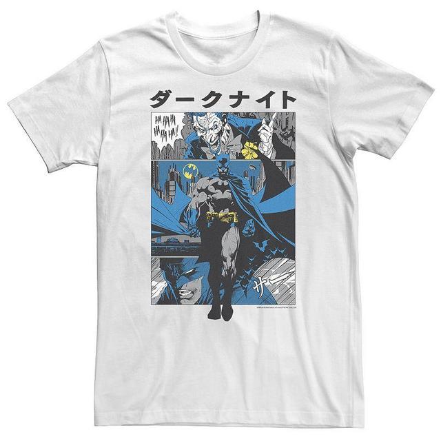 Big & Tall DC Comics Batman Kanji Comic Panels Tee, Mens Product Image