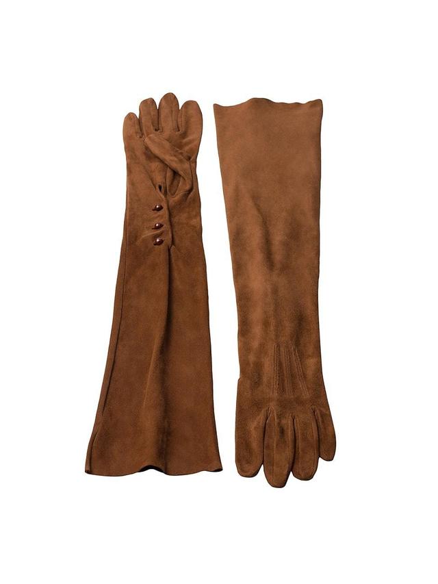 Womens Suede Gloves Product Image