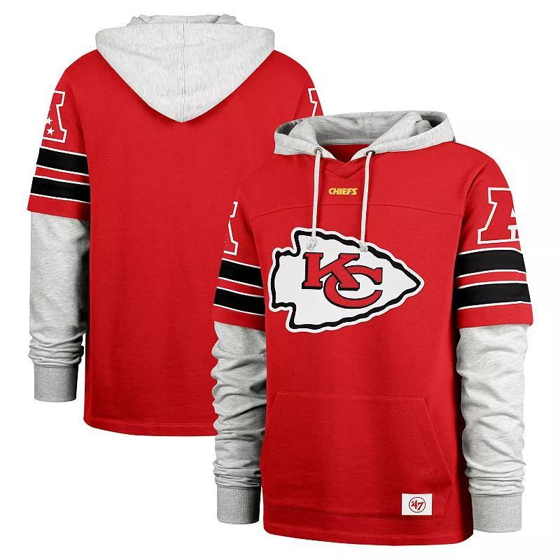 Mens 47 Kansas City Chiefs Double Header Blitz Cornerback Pullover Hoodie Product Image