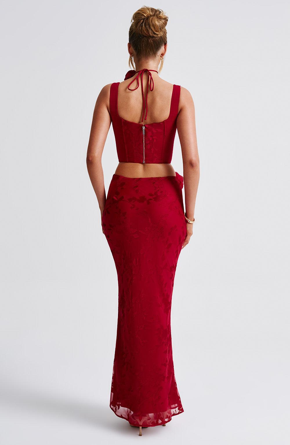 Elizabeth Maxi Skirt - Red Product Image