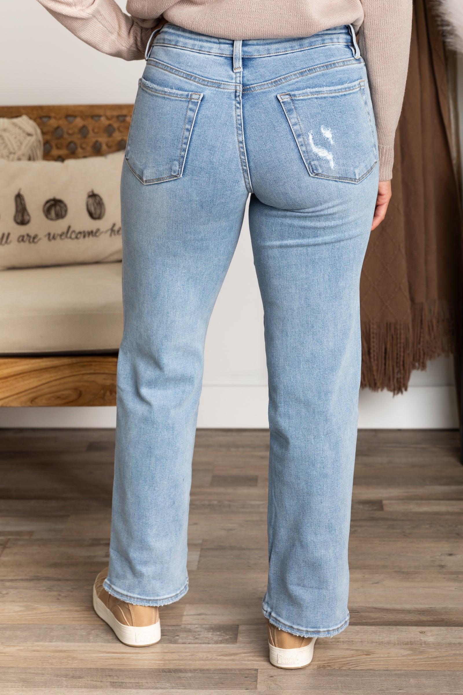 Lovervet Mid Rise Wide Ankle Jeans Product Image