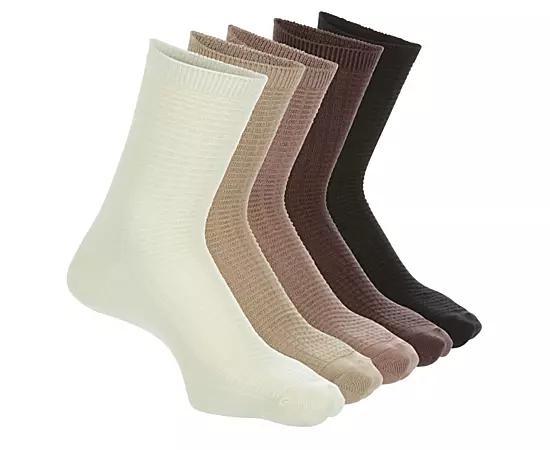 Xappeal Womens Waffle Quarter Socks 5 Pairs Product Image