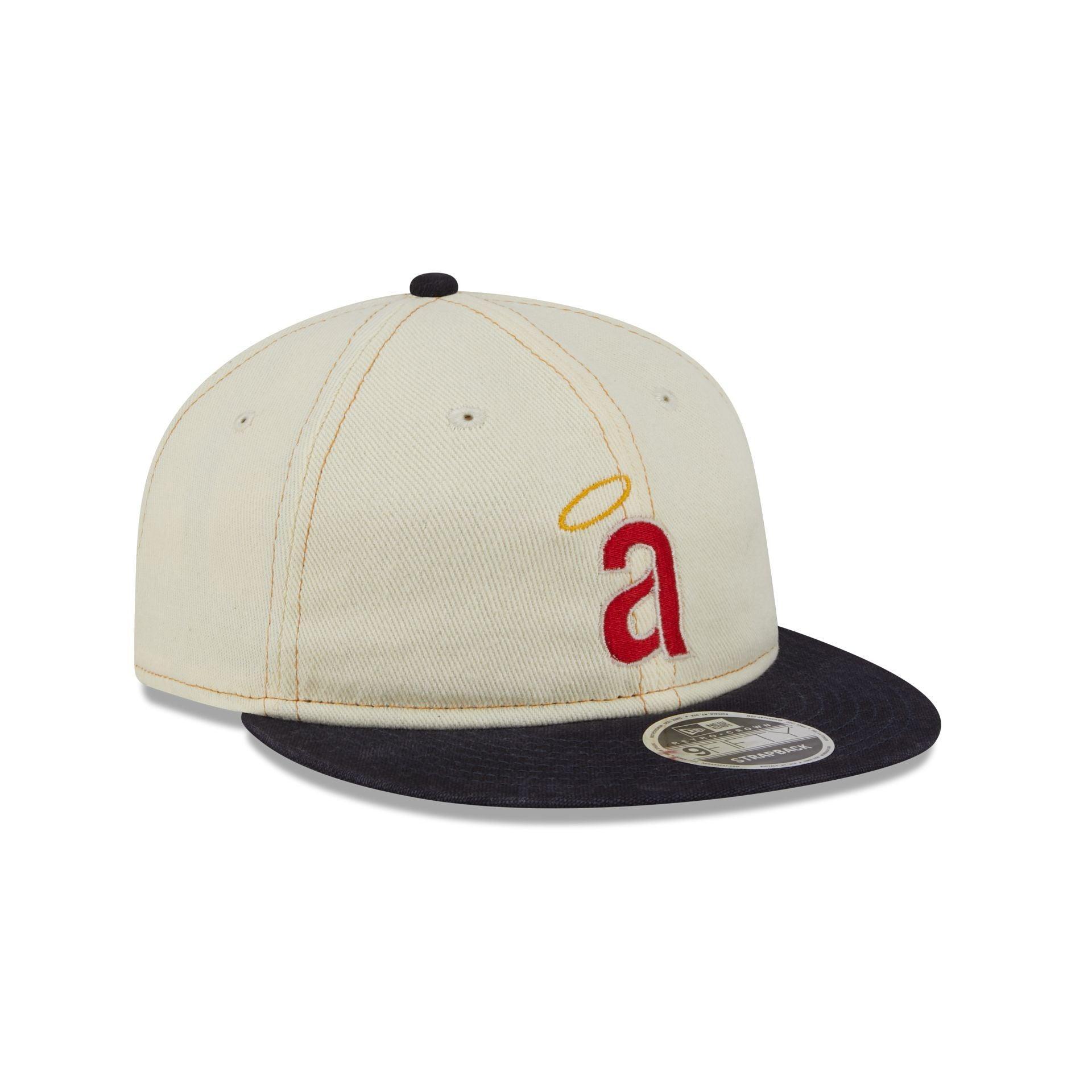 Los Angeles Angels Chrome Denim Retro Crown 9FIFTY Adjustable Hat Male Product Image