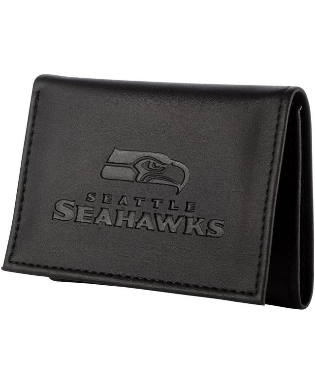 Mens Black Seattle Seahawks Hybrid Tri-Fold Wallet - Black Product Image