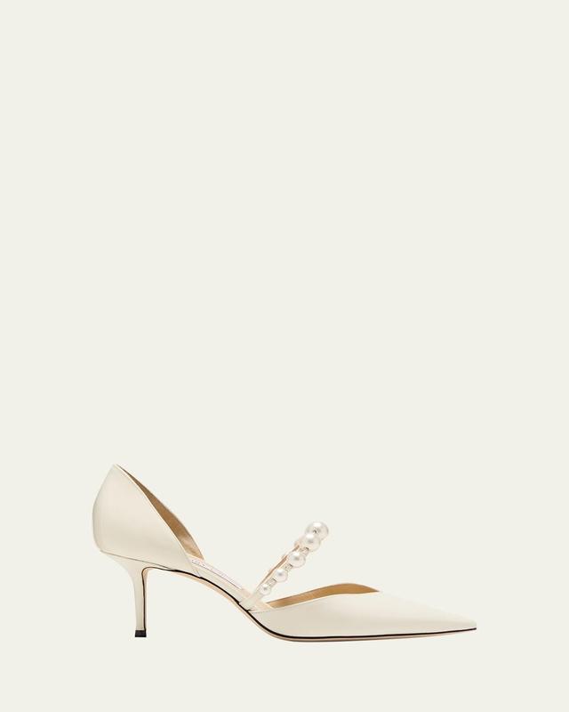 Jimmy Choo Aurelie Imitation Pearl Strap Pointed Toe Pump Product Image