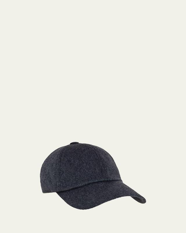 Mens Cashmere 6-Panel Baseball Cap Product Image