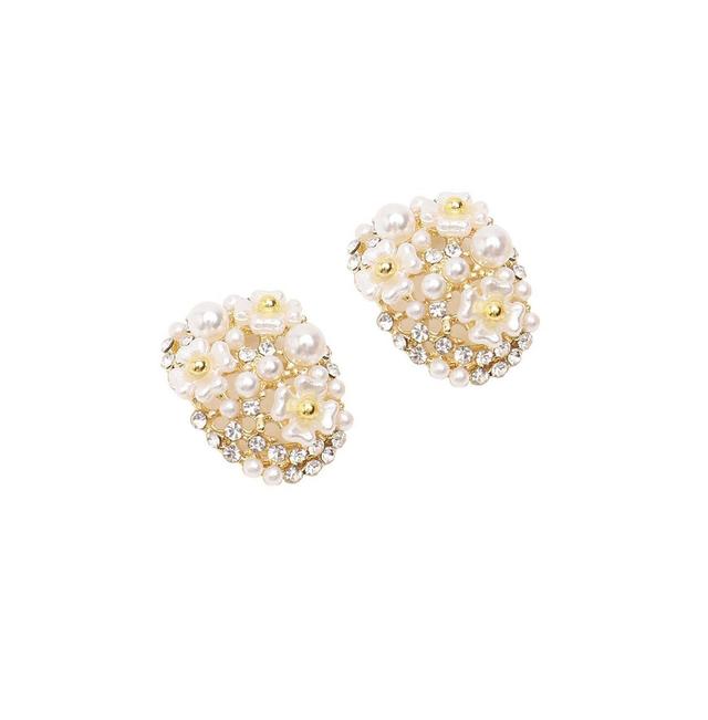 Sohi Womens Micro Floral Stud Earrings Product Image