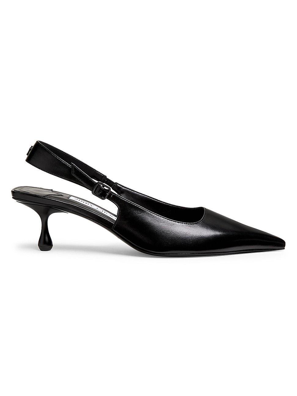 Womens Amel 50MM Leather Slingback Pumps Product Image