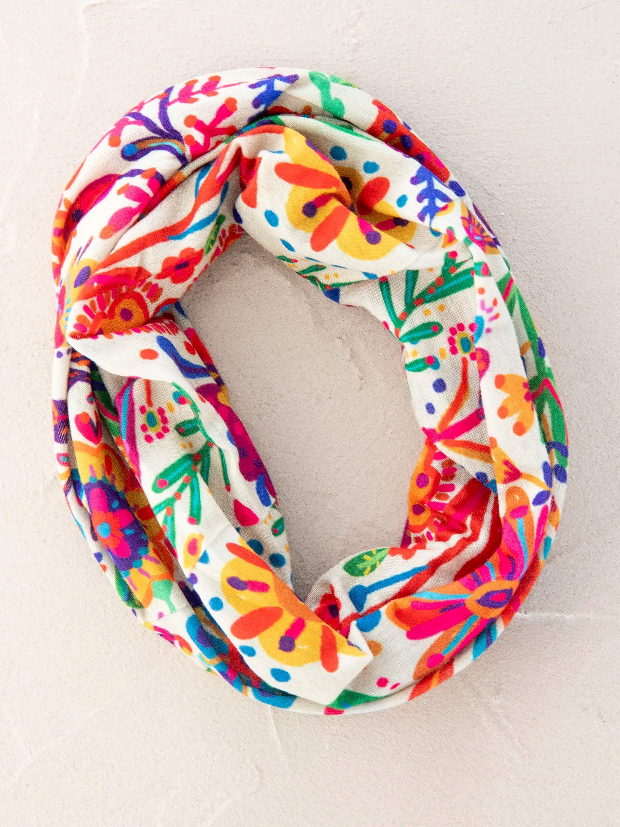 Full Boho Bandeau® Headband - Rainbow Cream Floral Product Image