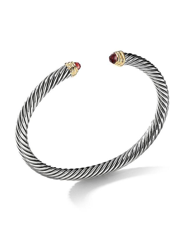 Womens Classic Cable Bracelet in Sterling Silver Product Image