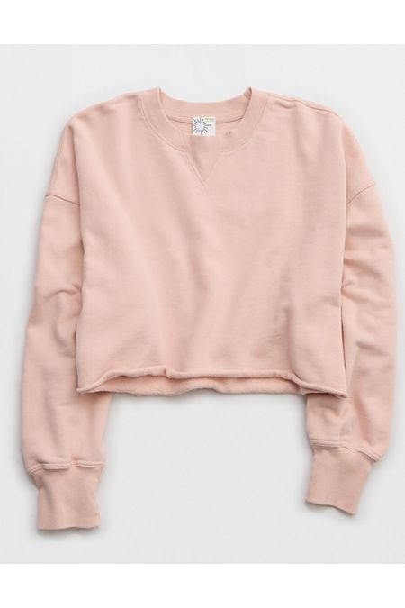 OFFLINE By Aerie Throw-Back Cropped Crewneck Sweatshirt Women's Product Image