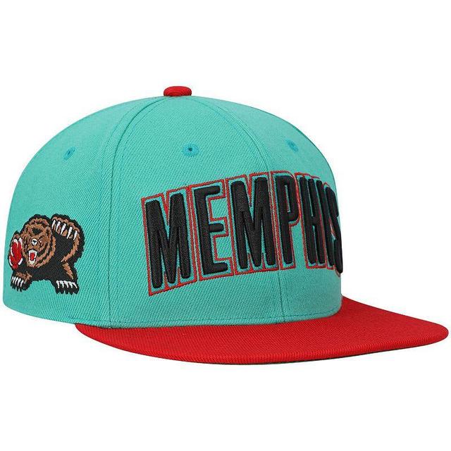 Mens Mitchell & Ness Teal Memphis Grizzlies Hardwood Classics Snapback Hat Product Image