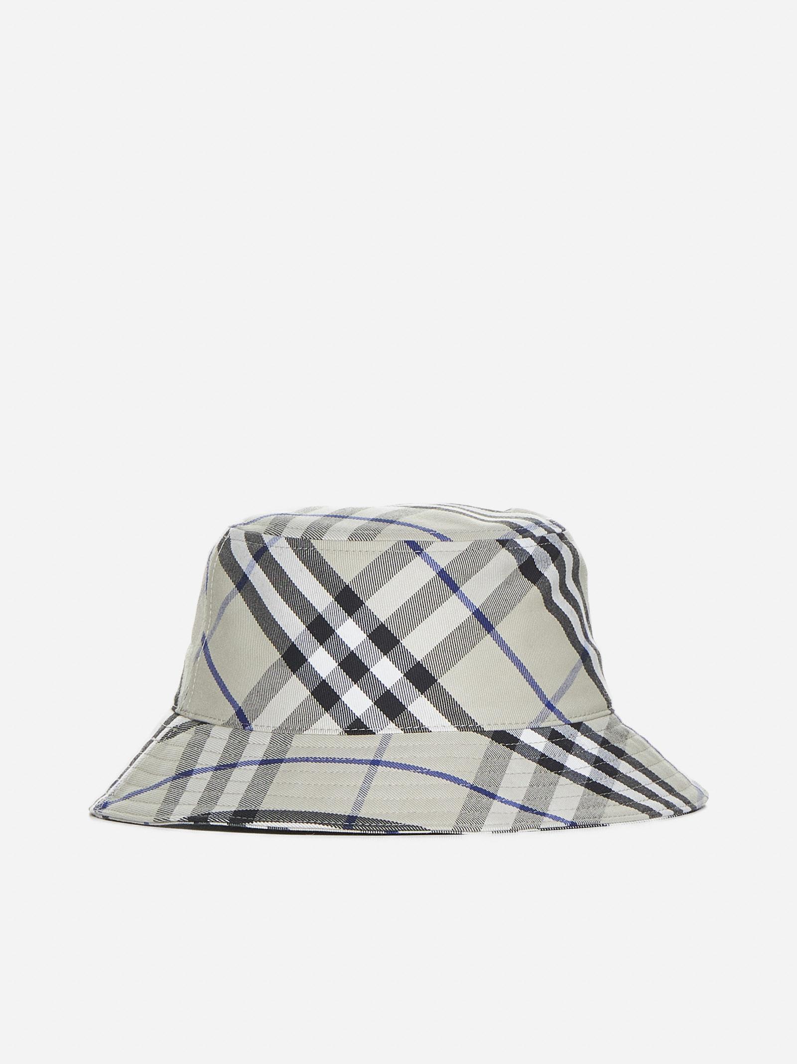 BURBERRY Vintage Check Equestrian Knight Motif Bucket Hat In Lichen Product Image