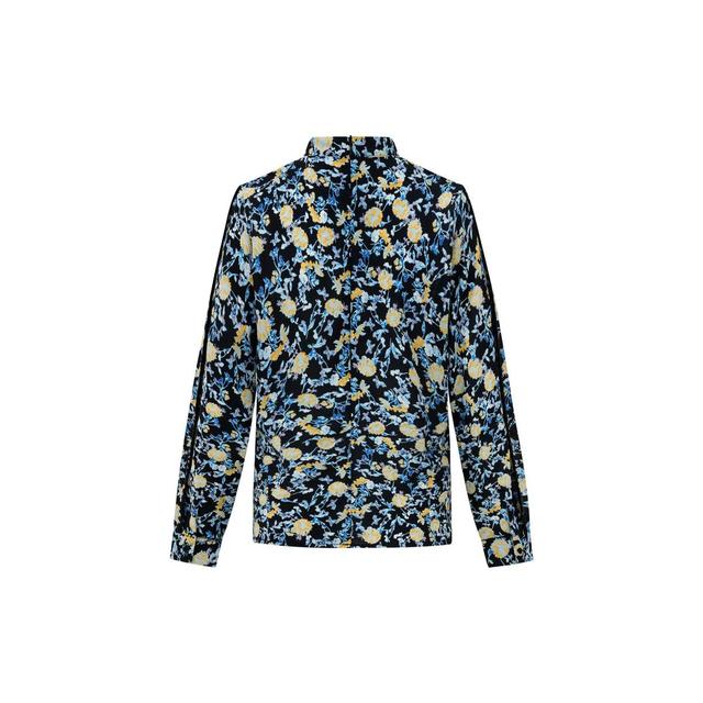 Cuffed Sleeve Floral Blouse Product Image