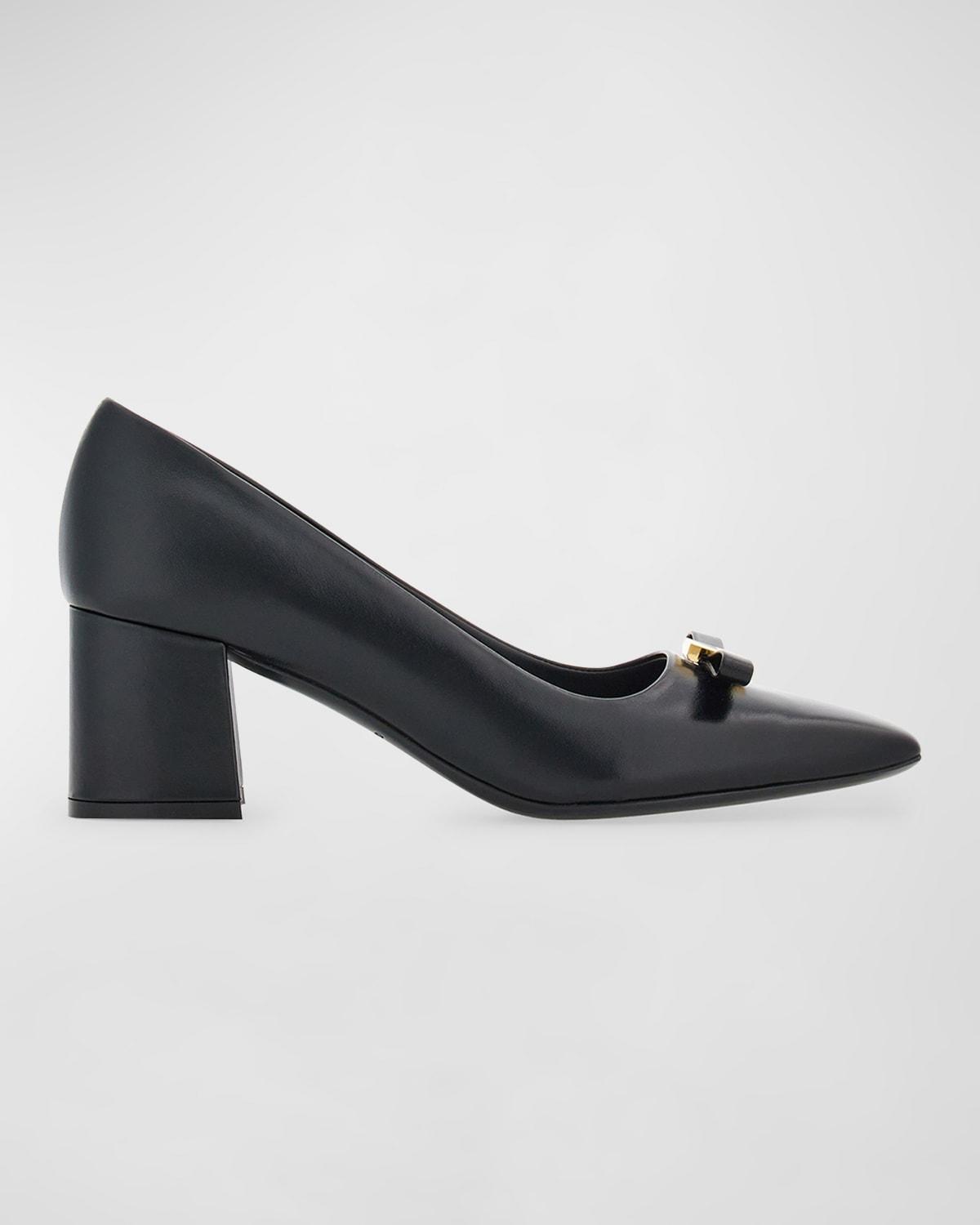 Myra Lambskin Bow Pumps Product Image