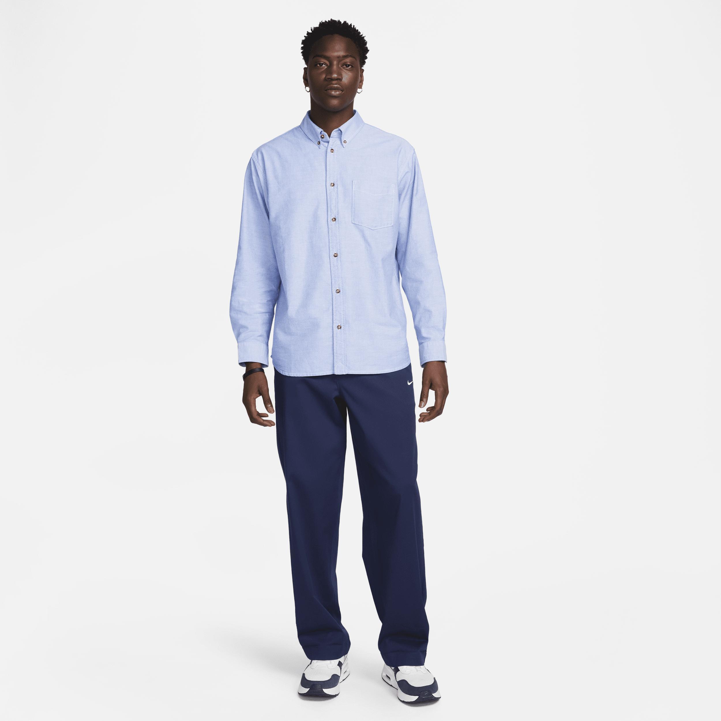 Nike Men's Life Long-Sleeve Oxford Button-Down Shirt Product Image