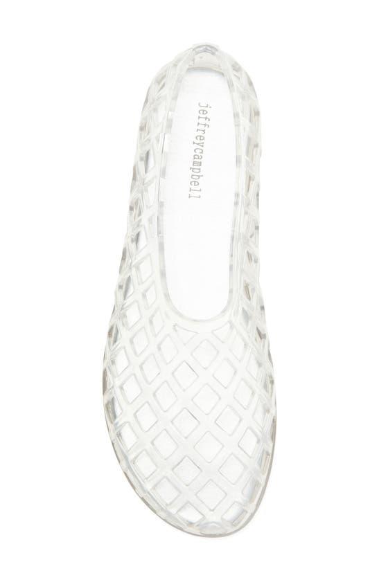 JEFFREY CAMPBELL Jellz Slip-on In Clear Silver Product Image