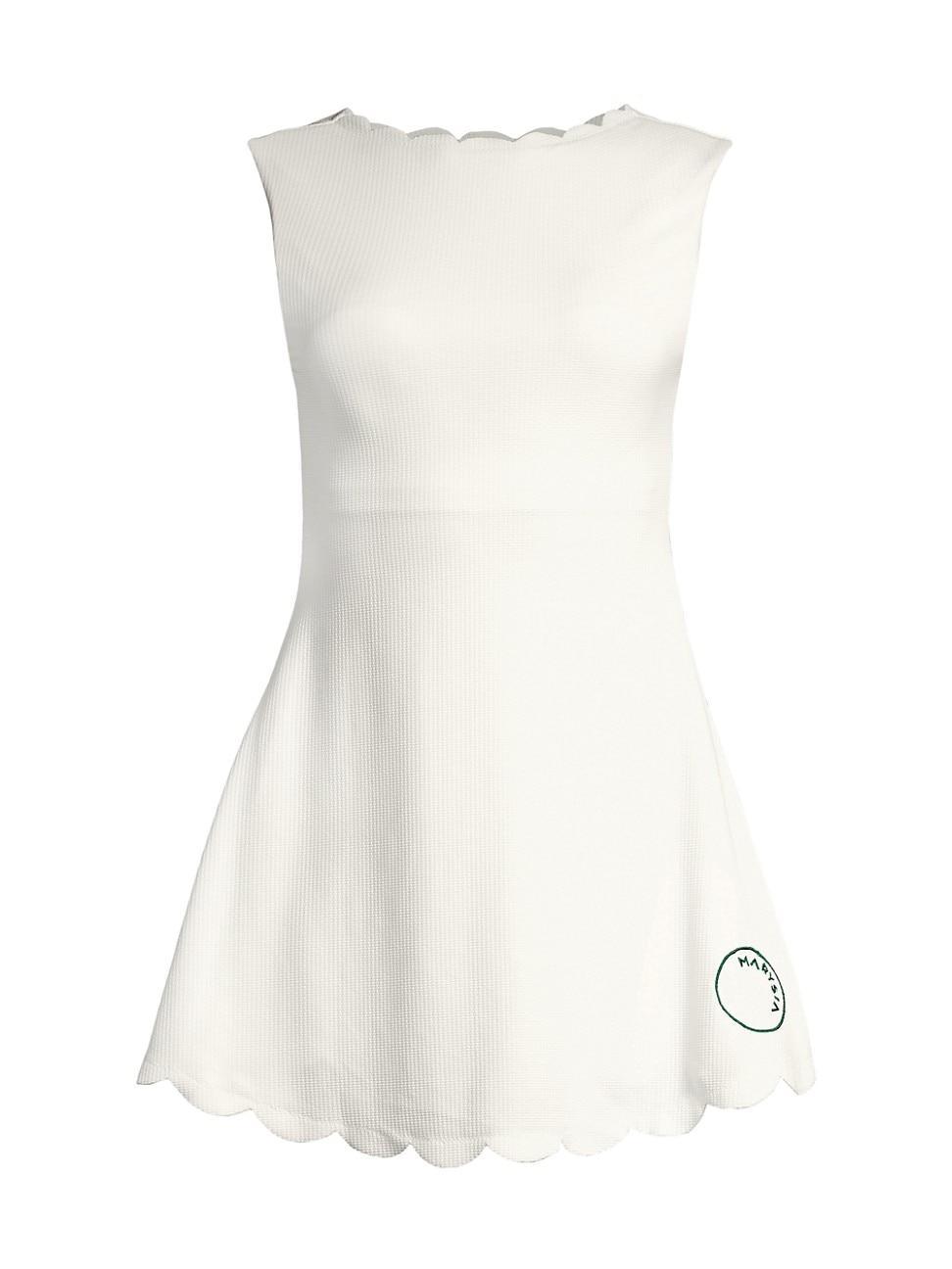 Womens Iga Scalloped-Trim Minidress Product Image