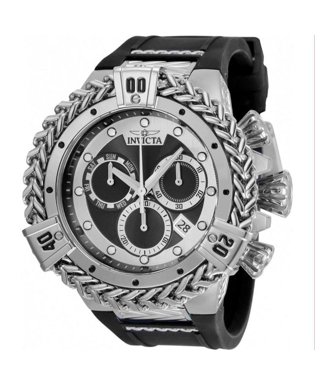 Invicta Mens 35577 Bolt Quartz Chronograph Silver, Black Dial Watch - Black Product Image