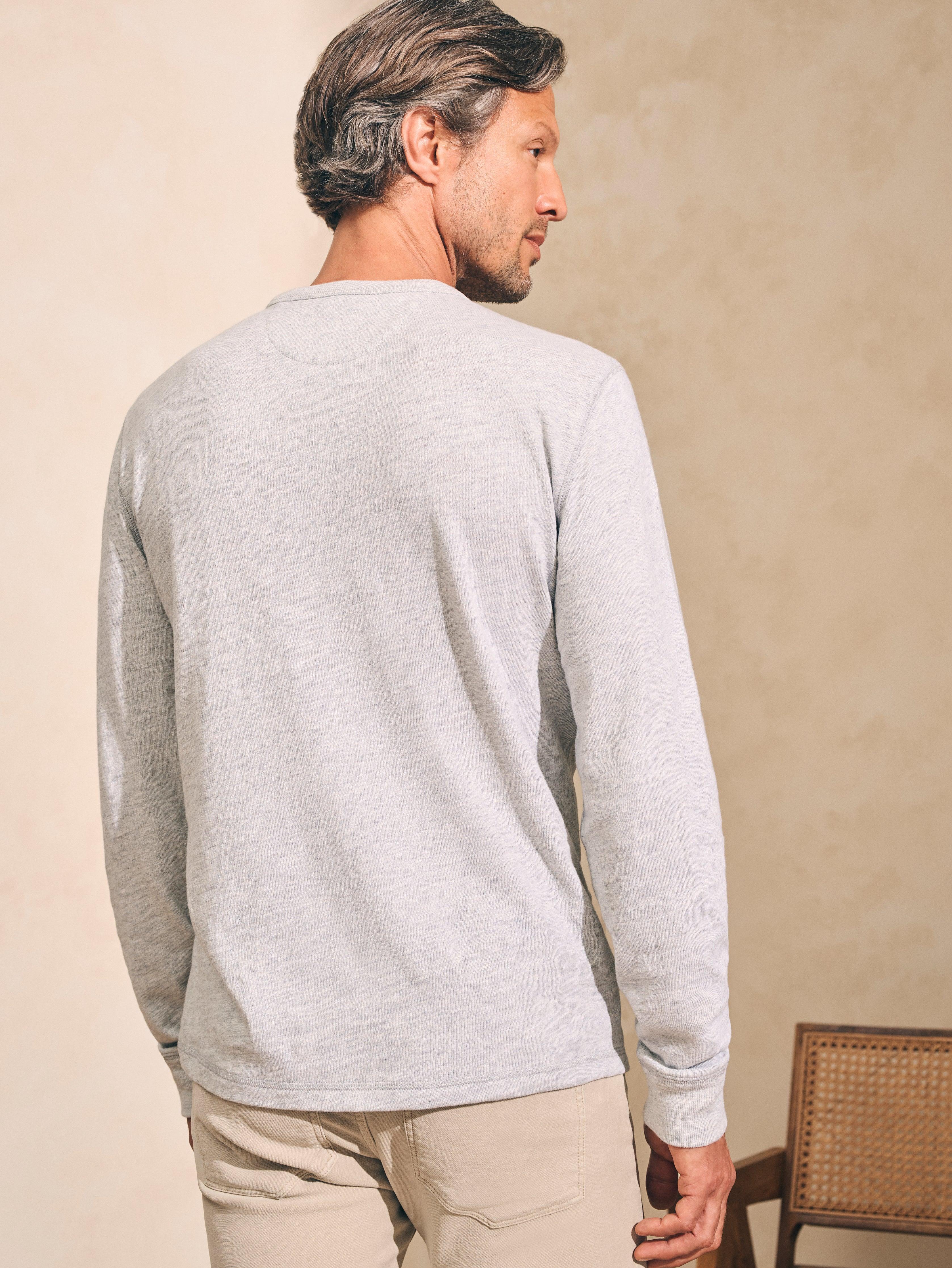 Sunwashed Slub Crew - Light Grey Heather Male Product Image