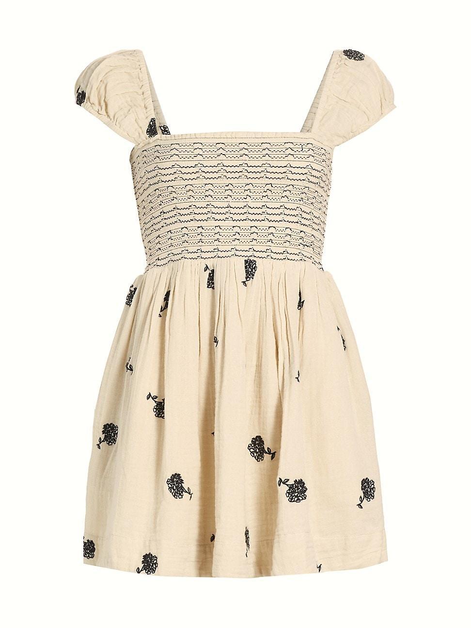 Free People Tory Embroidered Mini (Tea Combo) Women's Dress Product Image