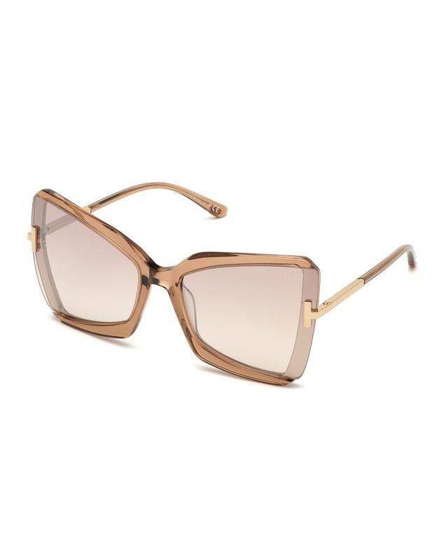 TOM FORD Womens Gia 63mm Butterfly Sunglasses Product Image