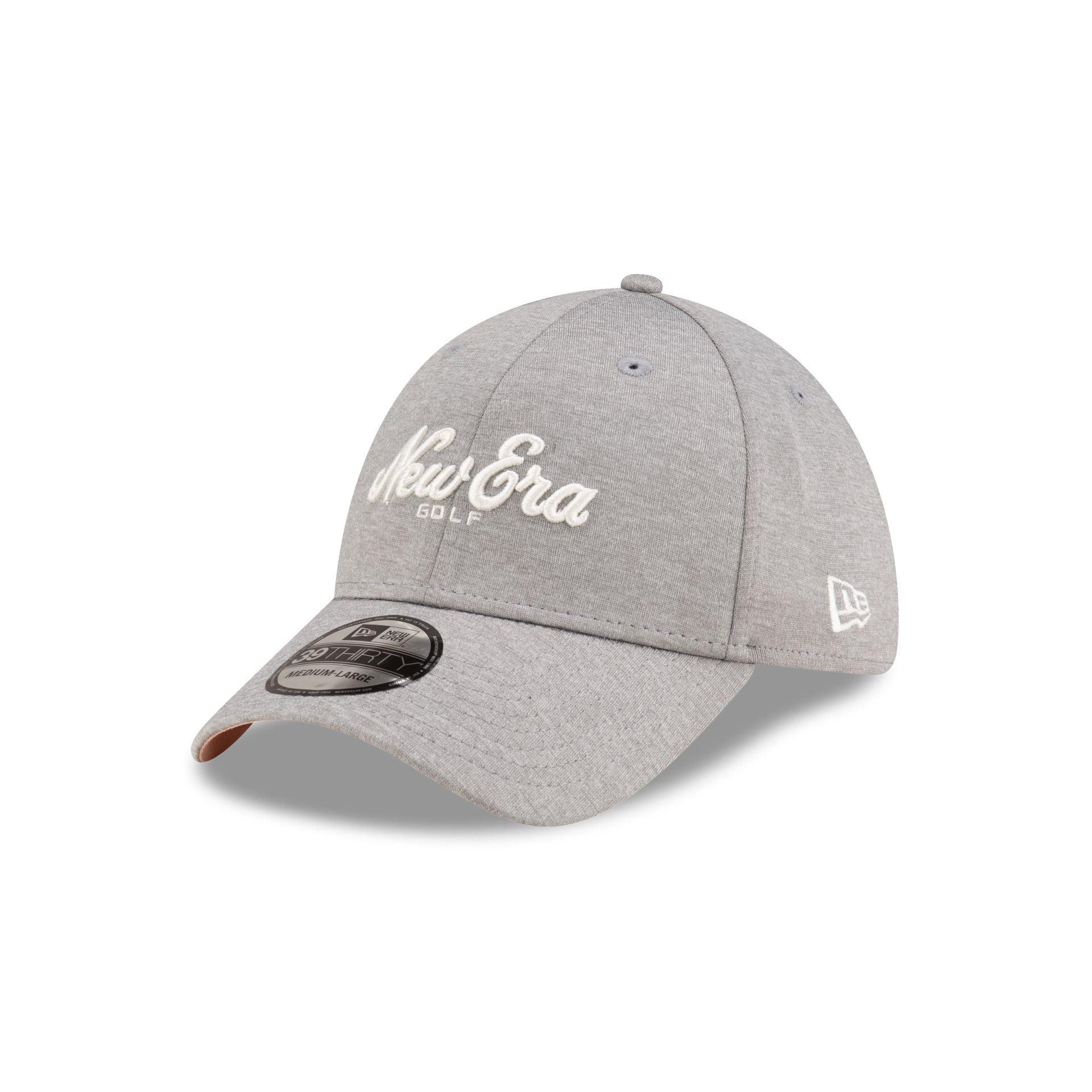 New Era Golf Script Gray 39THIRTY Stretch Fit Hat Male Product Image