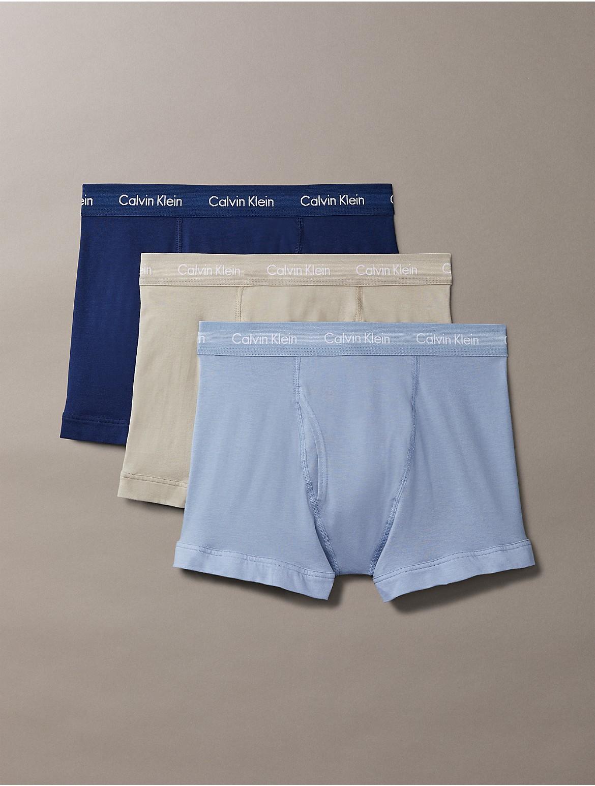 Calvin Klein Mens Cotton Stretch 3 Pack Trunk - Multi - XL Product Image