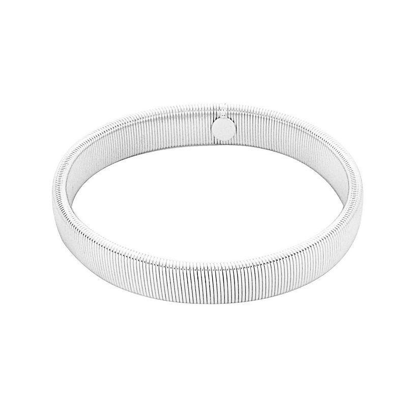 Pannee by Panacea Silver Tone Stretch Tube Bracelet, Womens Product Image