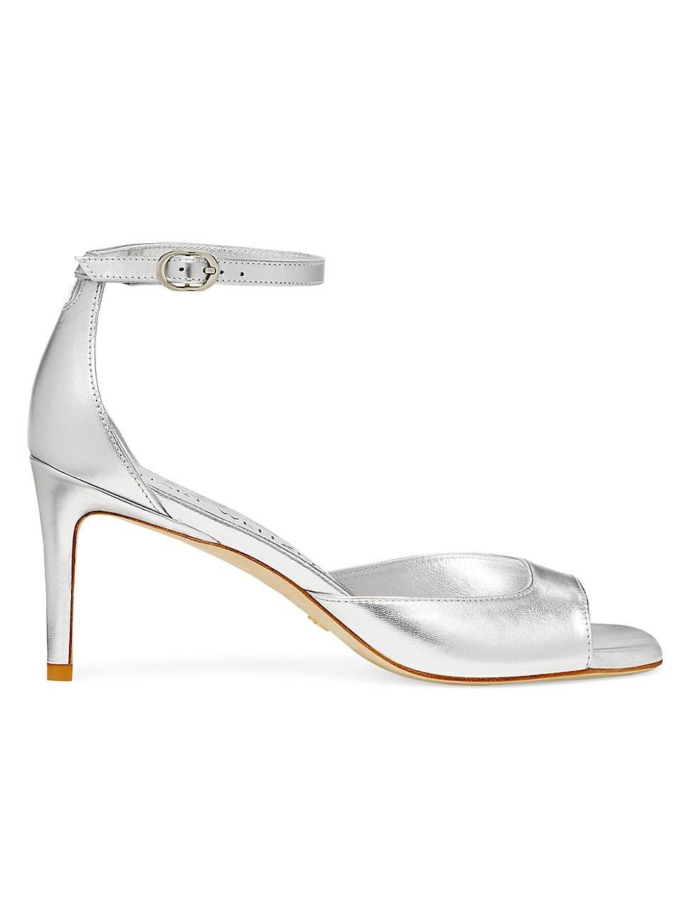 Nudistia Metallic Ankle-Strap Sandals Product Image