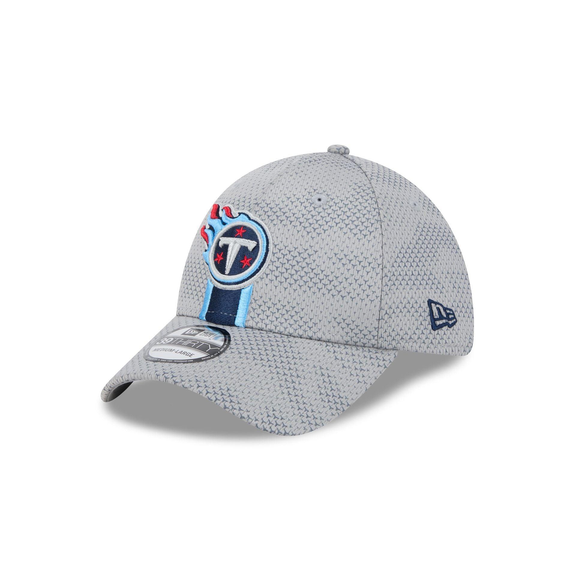 Tennessee Titans 2024 Sideline Gray 39THIRTY Stretch Fit Hat Male Product Image