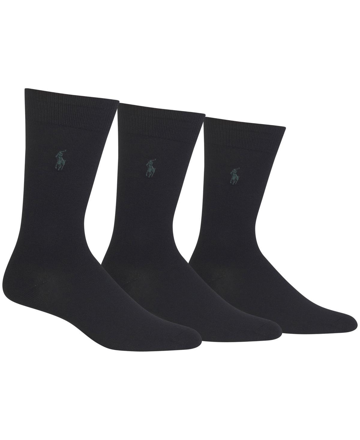 Polo Ralph Lauren Mens 3-Pk. Extended Size Supersoft Dress Socks Product Image