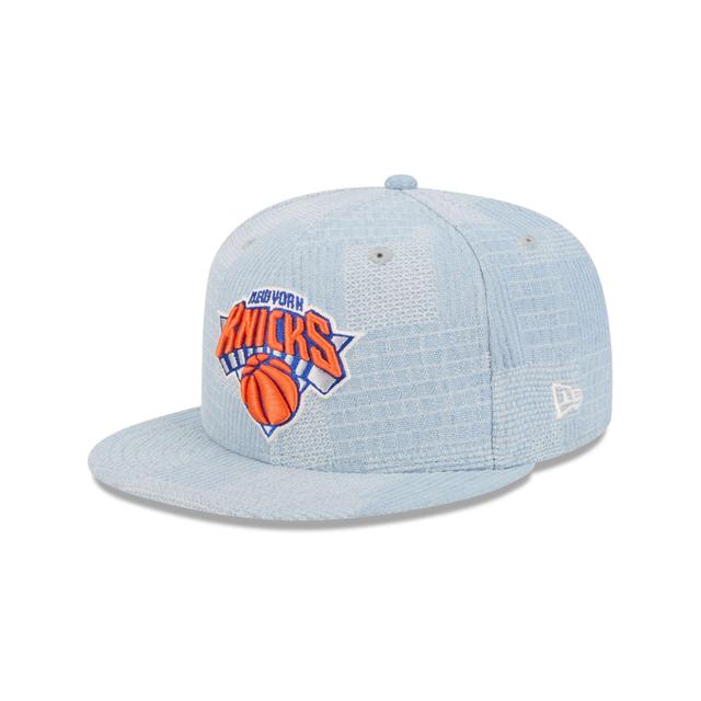 New York Knicks Denim Patchwork 9FIFTY Snapback Hat Male Product Image