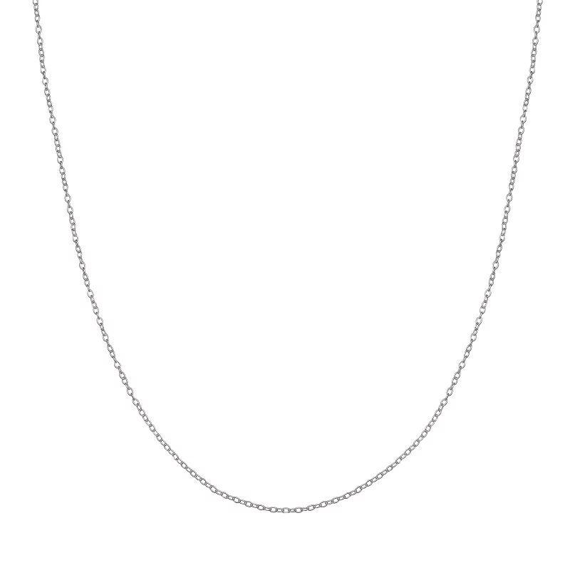 Sterling Silver Rolo Chain Necklace - 16 in., Womens Product Image