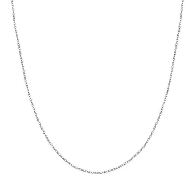 Sterling Silver Rolo Chain Necklace - 16 in., Womens Product Image