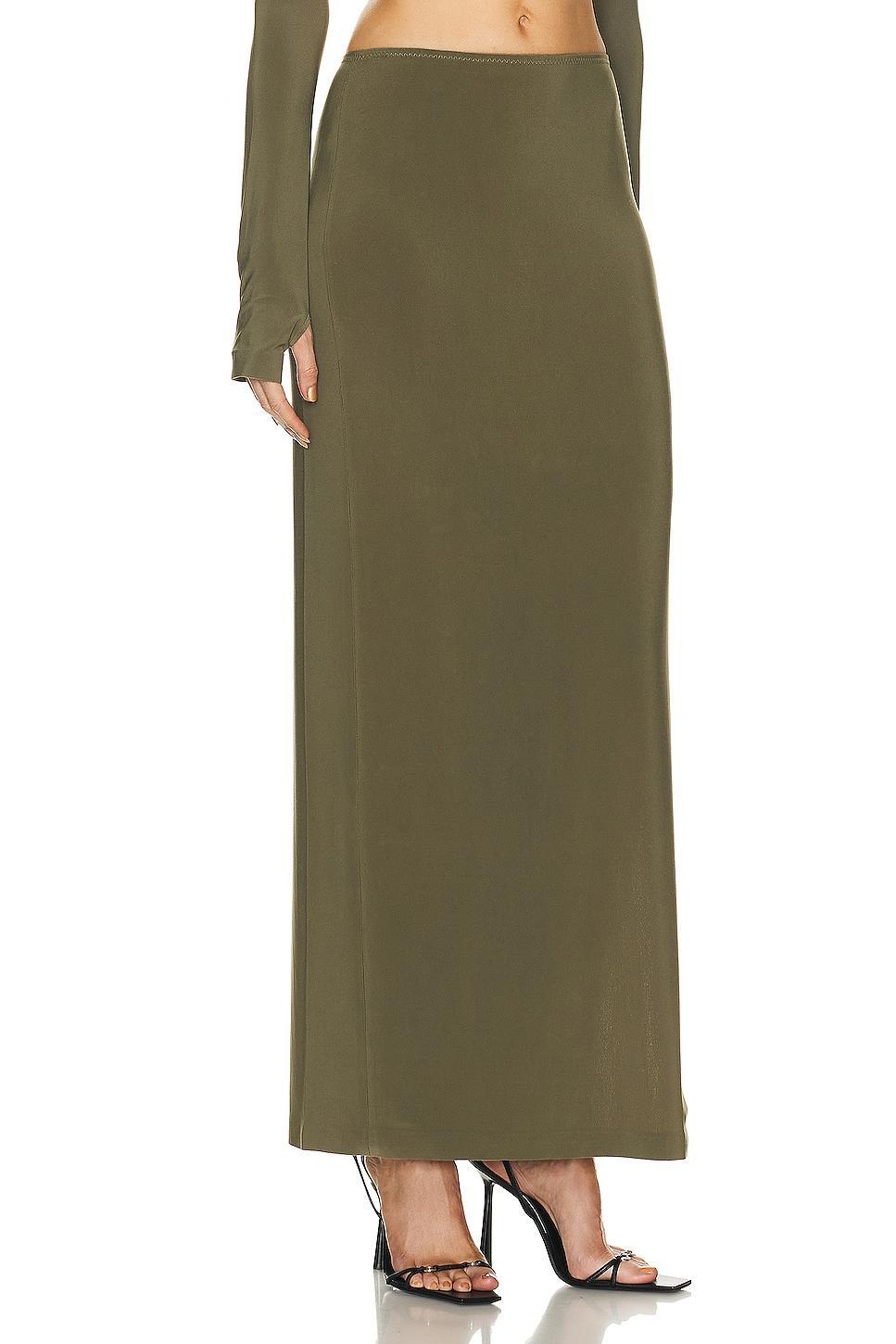 Norma Kamali Side Slit Long Skirt Size XS. Product Image