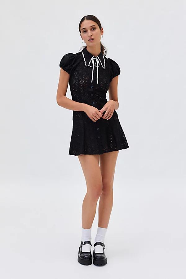 Kimchi Blue Aubrey Lace Collared Mini Dress Womens at Urban Outfitters Product Image