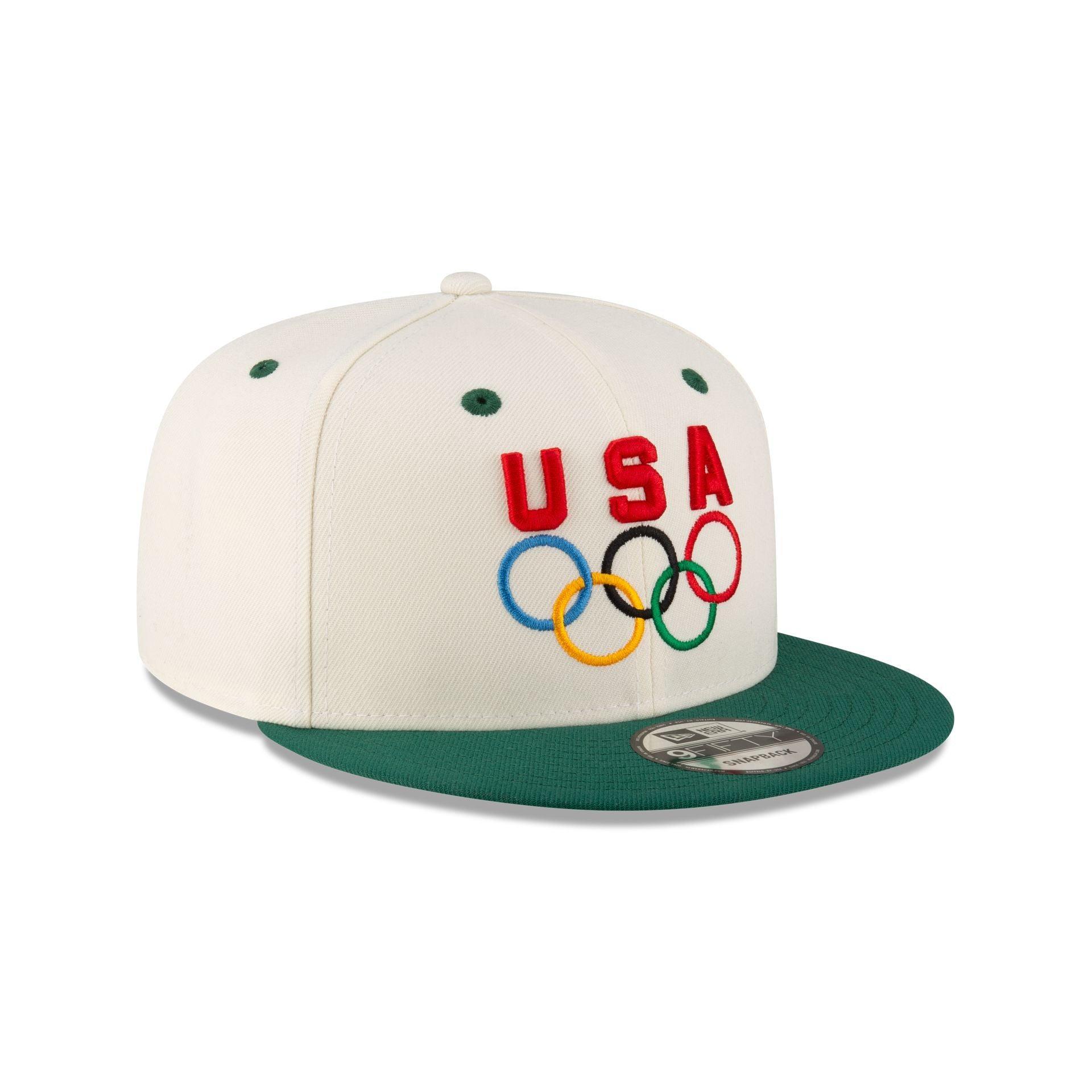 Team USA Chrome Green 9FIFTY Snapback Hat Male Product Image